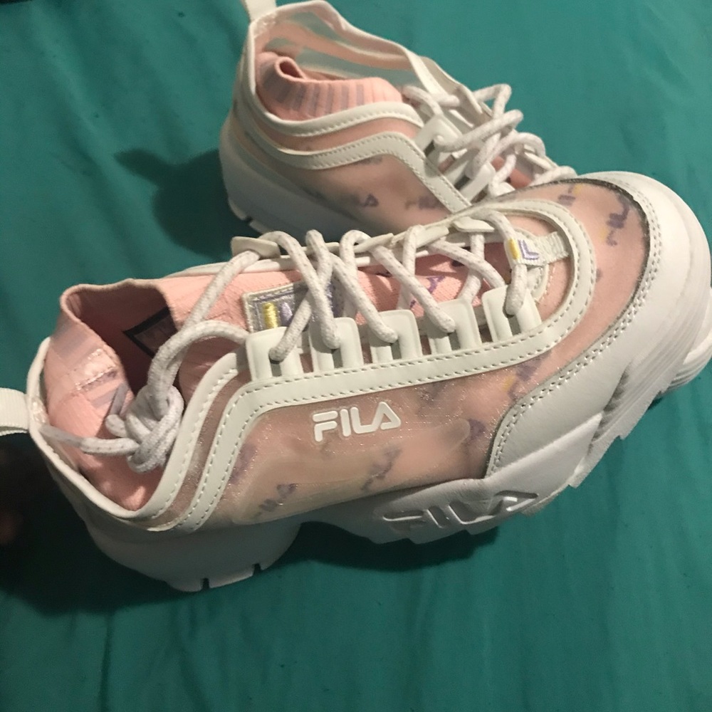 Fila Lilac Disruptor II Sock Mesh Sneaker - Picture 4 of 5